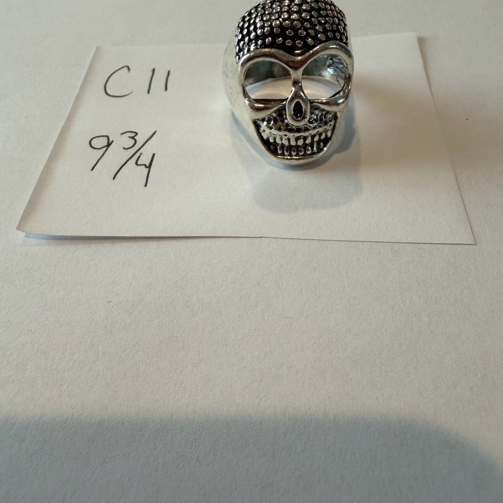 Detailed Skull Stainless Steel Ring Size‎ 9.3/4